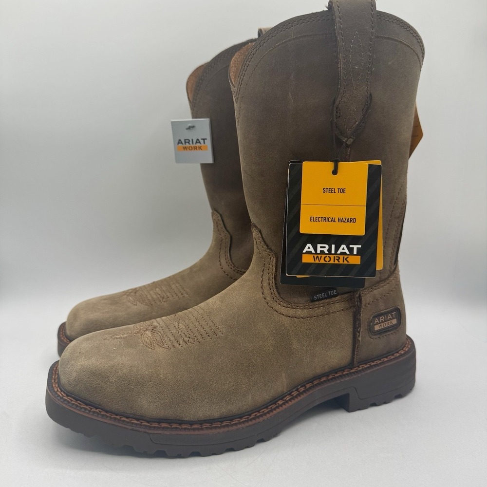 Ariat Activator Waterproof Boots Men's Size 7 D Brown‎ Leather Steel Toe